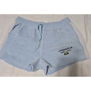 Relaxx Women's Large Jamaica One Love Shorts Blue